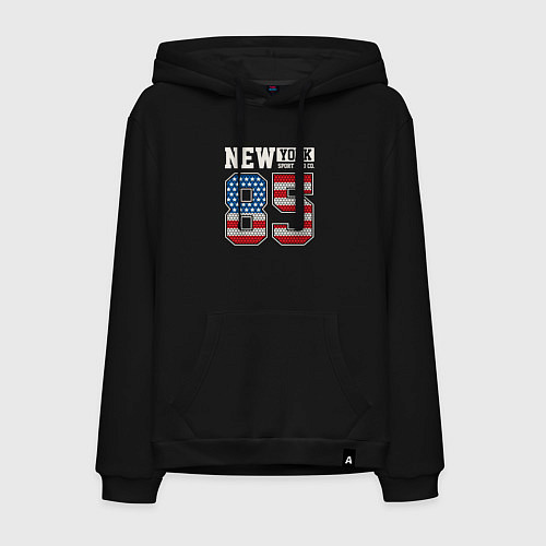 Мужская толстовка-худи New York 85 / Черный – фото 1
