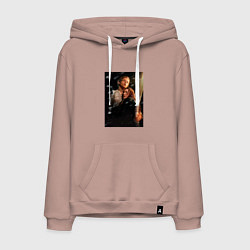 Толстовка-худи хлопковая мужская Titanic, цвет: пыльно-розовый