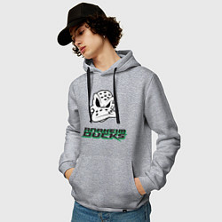 Толстовка-худи хлопковая мужская HC Anaheim Ducks Art, цвет: меланж — фото 2