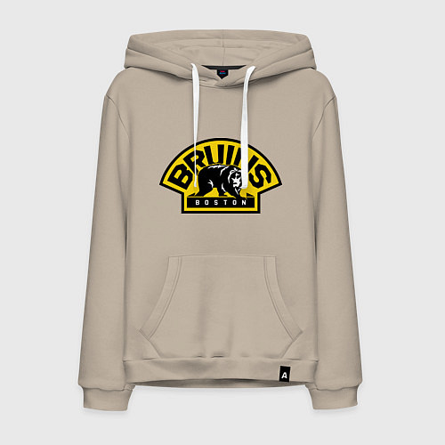 Мужская толстовка-худи HC Boston Bruins Label / Миндальный – фото 1