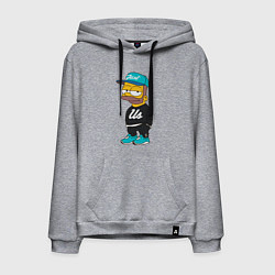 Толстовка-худи хлопковая мужская Bart Just Us, цвет: меланж