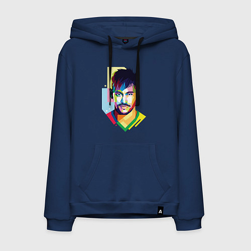 Мужская толстовка-худи Neymar: fun-art / Тёмно-синий – фото 1