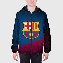 Куртка с капюшоном мужская FCB Barcelona, цвет: 3D-черный — фото 2