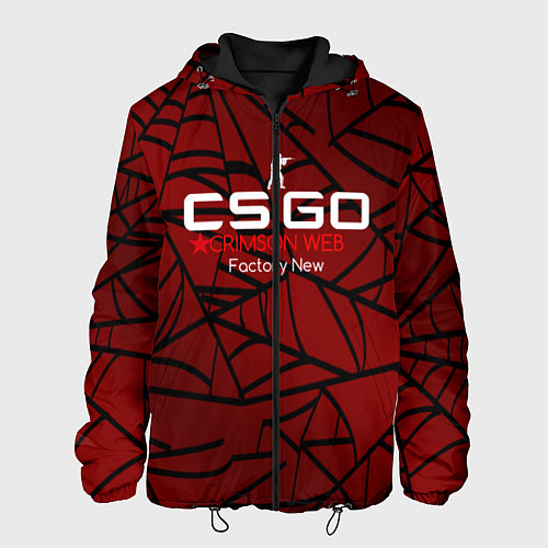Мужская куртка Cs:go - Crimson Web Style Factory New Кровавая пау / 3D-Черный – фото 1