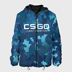 Куртка с капюшоном мужская Cs:go - Cobalt Disruption Ржавый кобальт, цвет: 3D-черный