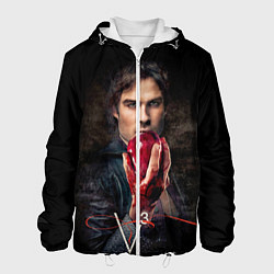 Куртка с капюшоном мужская Damon Salvatore V3, цвет: 3D-белый