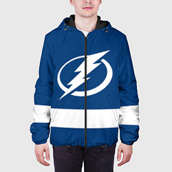 Куртка с капюшоном мужская Tampa Bay Lightning цвета 3D-черный — фото 2
