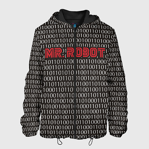 Мужская куртка Mr. Robot: Binary code / 3D-Черный – фото 1