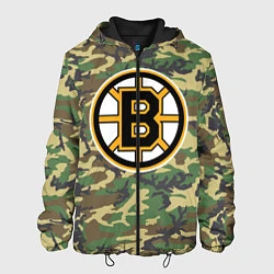 Куртка с капюшоном мужская Bruins Camouflage, цвет: 3D-черный