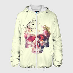 Куртка с капюшоном мужская Skull, цвет: 3D-белый