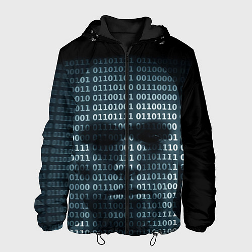 Мужская куртка Цифровой мир / 3D-Черный – фото 1