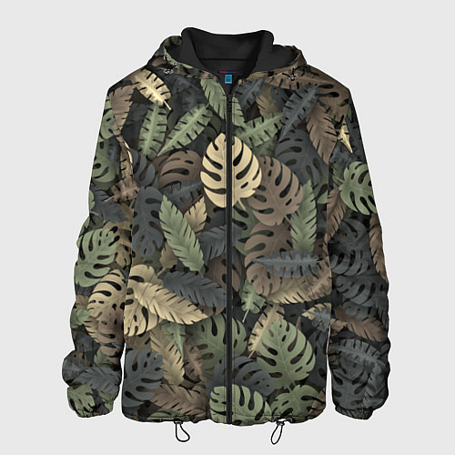 Мужская куртка Тропический камуфляж / 3D-Черный – фото 1