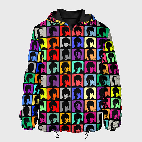 Мужская куртка The Beatles: pop-art / 3D-Черный – фото 1