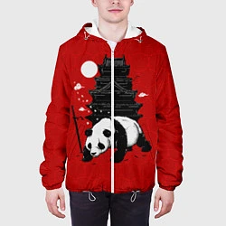 Куртка с капюшоном мужская Panda Warrior, цвет: 3D-белый — фото 2