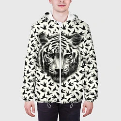 Куртка с капюшоном мужская Tiger Dreams, цвет: 3D-белый — фото 2