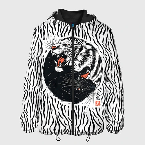 Мужская куртка Yin Yang Tigers / 3D-Черный – фото 1