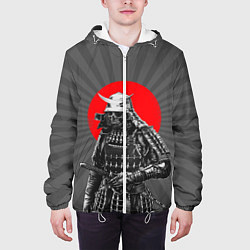 Куртка с капюшоном мужская Мертвый самурай, цвет: 3D-белый — фото 2