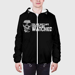 Куртка с капюшоном мужская Watch Dogs 2, цвет: 3D-белый — фото 2
