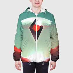 Куртка с капюшоном мужская No Mans Sky, цвет: 3D-белый — фото 2