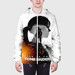 Куртка с капюшоном мужская Rise of the Tomb Raider 1, цвет: 3D-белый — фото 2