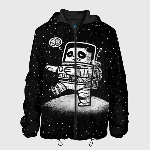 Мужская куртка Панда лунатик / 3D-Черный – фото 1