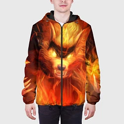 Куртка с капюшоном мужская Fire Wolf, цвет: 3D-черный — фото 2
