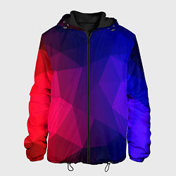 Куртка с капюшоном мужская Red&Blue, цвет: 3D-черный