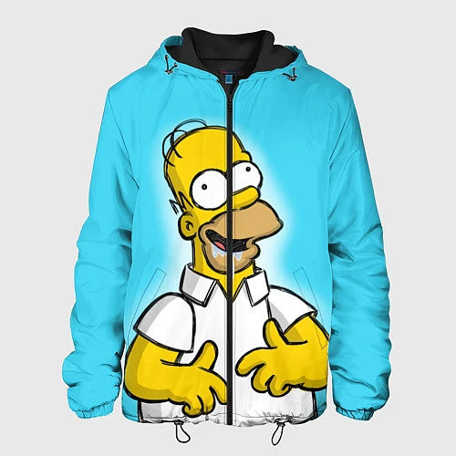 Мужская куртка Аппетит Гомера / 3D-Черный – фото 1