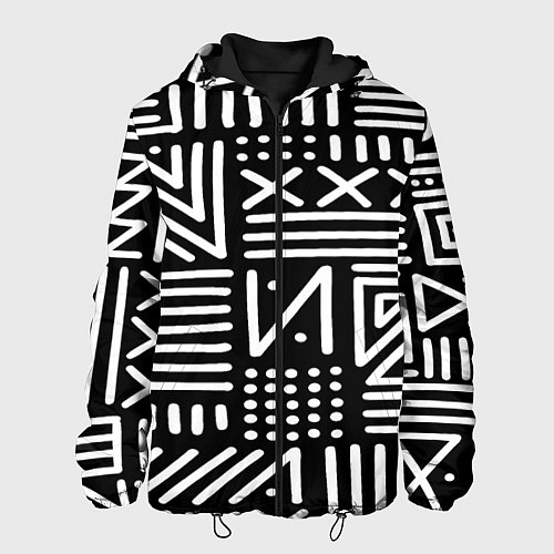 Мужская куртка Pattern / 3D-Черный – фото 1