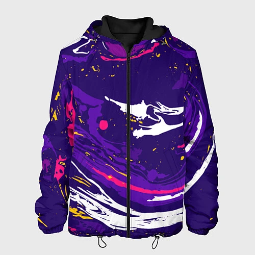 Мужская куртка Фиолетовый акрил / 3D-Черный – фото 1