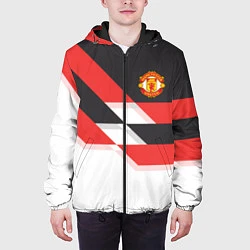 Куртка с капюшоном мужская Manchester United: Stipe, цвет: 3D-черный — фото 2