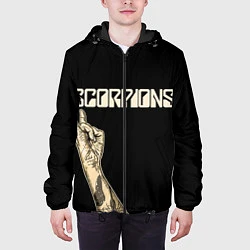 Куртка с капюшоном мужская Scorpions Rock, цвет: 3D-черный — фото 2