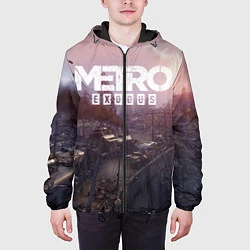 Куртка с капюшоном мужская Metro Exodus, цвет: 3D-черный — фото 2