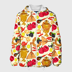 Куртка с капюшоном мужская Народная кухня, цвет: 3D-белый