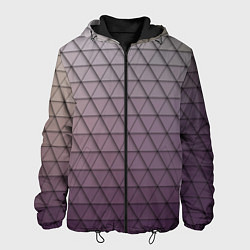 Куртка с капюшоном мужская Кольчуга из треугольников, цвет: 3D-черный