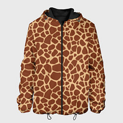 Куртка с капюшоном мужская Жираф, цвет: 3D-черный