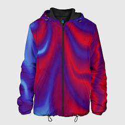 Куртка с капюшоном мужская Глянец ночь, цвет: 3D-черный