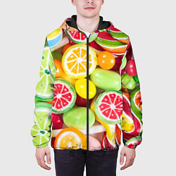 Куртка с капюшоном мужская Candy Summer, цвет: 3D-черный — фото 2