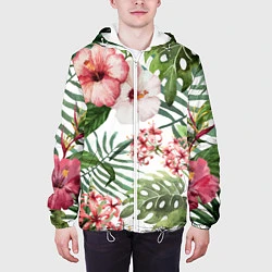 Куртка с капюшоном мужская Таинственный остров, цвет: 3D-белый — фото 2