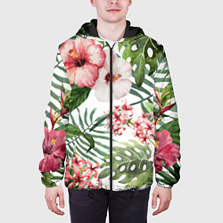 Куртка с капюшоном мужская Таинственный остров, цвет: 3D-черный — фото 2