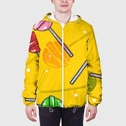 Куртка с капюшоном мужская Чупа-Чупс, цвет: 3D-белый — фото 2