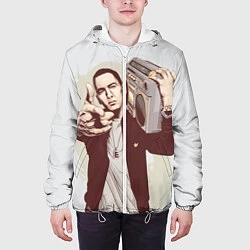 Куртка с капюшоном мужская Eminem: Street Music, цвет: 3D-белый — фото 2