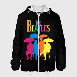 Куртка с капюшоном мужская The Beatles: Colour Rain, цвет: 3D-белый