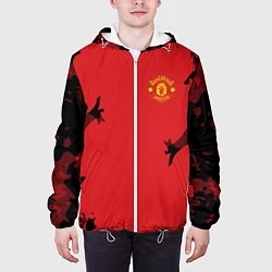 Куртка с капюшоном мужская FC Manchester United: Red Original, цвет: 3D-белый — фото 2
