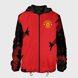 Куртка с капюшоном мужская FC Manchester United: Red Original, цвет: 3D-черный