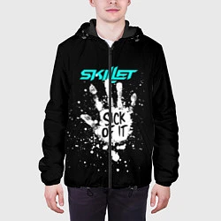 Куртка с капюшоном мужская Skillet: Sick of it, цвет: 3D-черный — фото 2