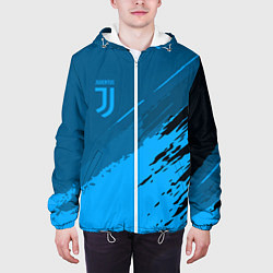 Куртка с капюшоном мужская FC Juventus: Blue Original, цвет: 3D-белый — фото 2
