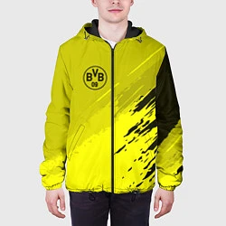 Куртка с капюшоном мужская FC Borussia: Yellow Original, цвет: 3D-черный — фото 2
