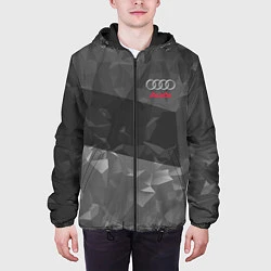 Куртка с капюшоном мужская AUDI SPORT, цвет: 3D-черный — фото 2