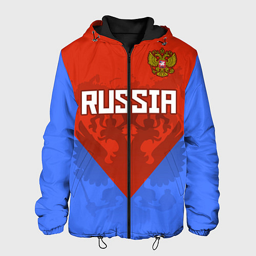 Мужская куртка Russia Red & Blue / 3D-Черный – фото 1